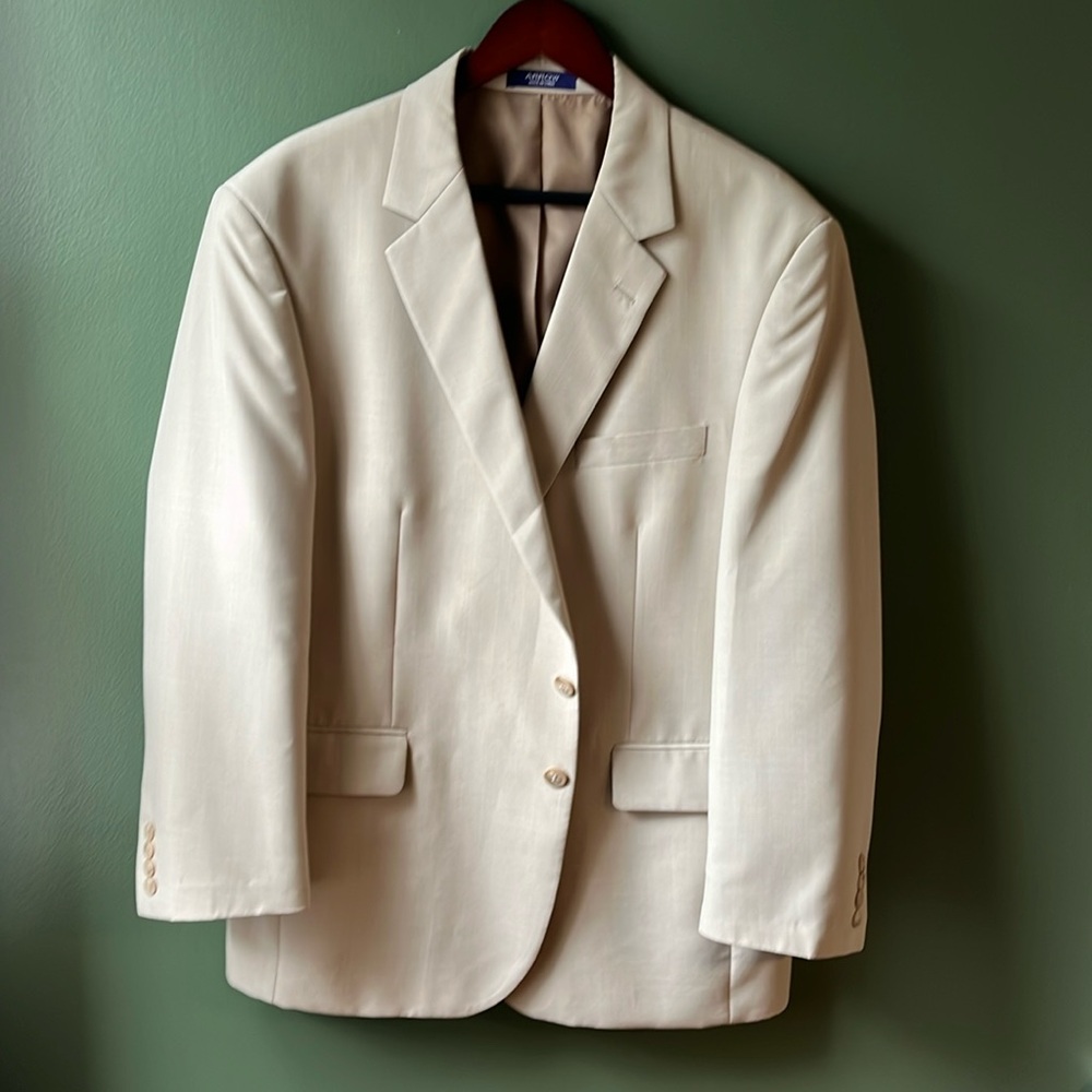 Arrow -44S- Shell 100% Polyester Lining 100% Polyester Tan Dress Jacket